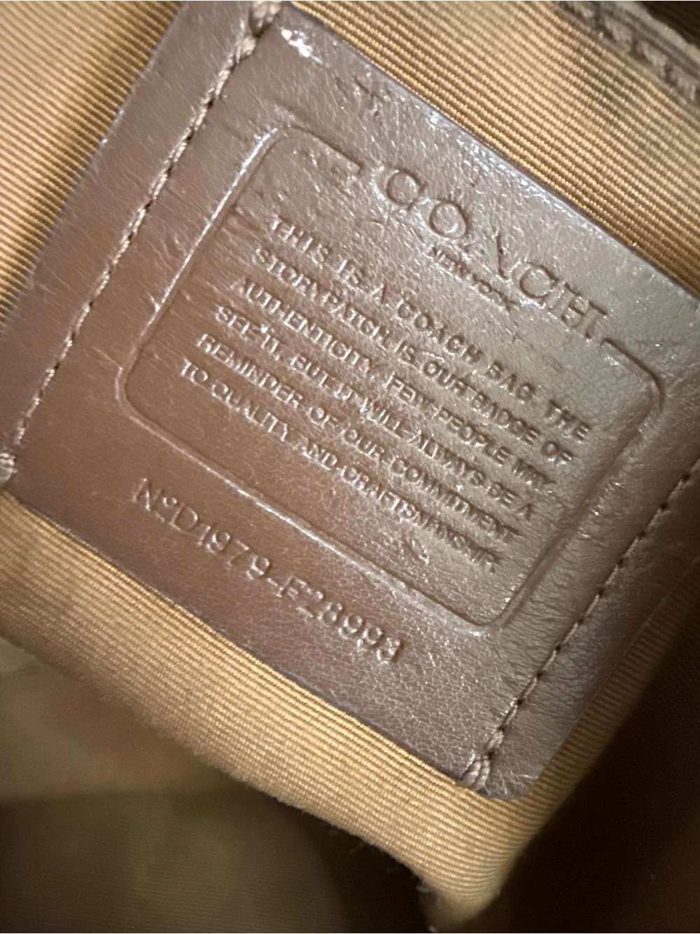 Coach Pebbled Leather Shoulder Satchel in Tan